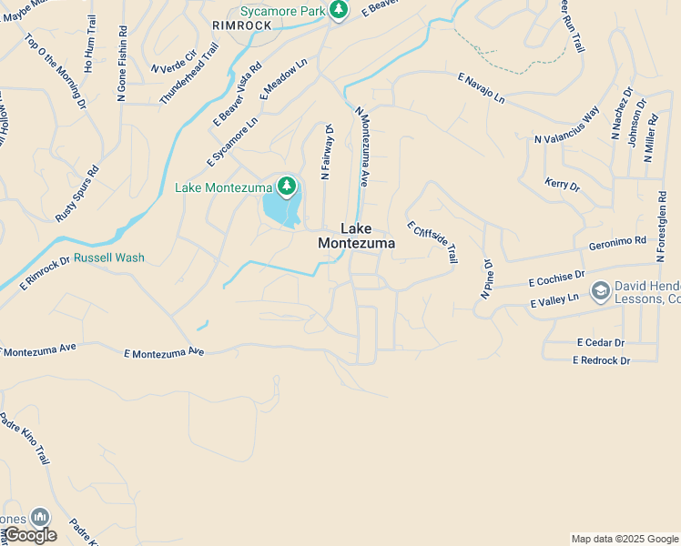 map of restaurants, bars, coffee shops, grocery stores, and more near 4200 North Montezuma Avenue in Lake Montezuma