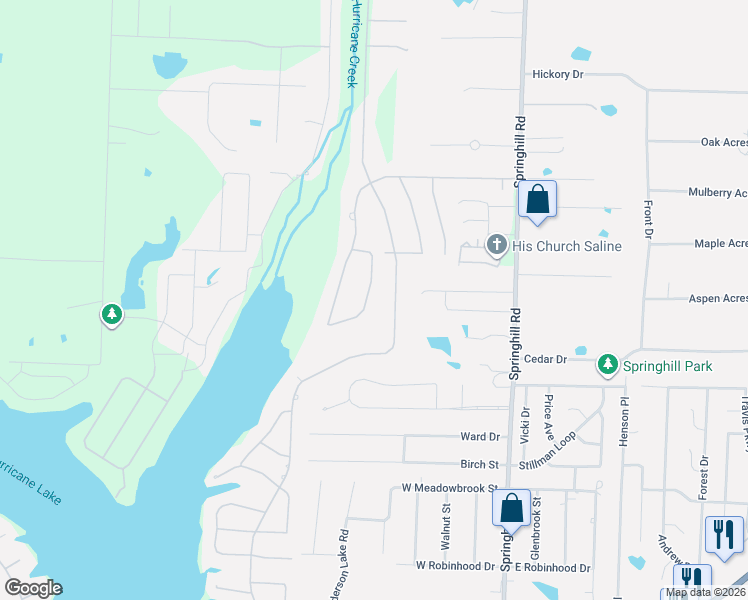 map of restaurants, bars, coffee shops, grocery stores, and more near 7322 Palm Beach Avenue in Benton