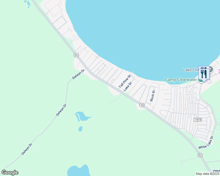 map of restaurants, bars, coffee shops, grocery stores, and more near North Carolina 53 in Elizabethtown