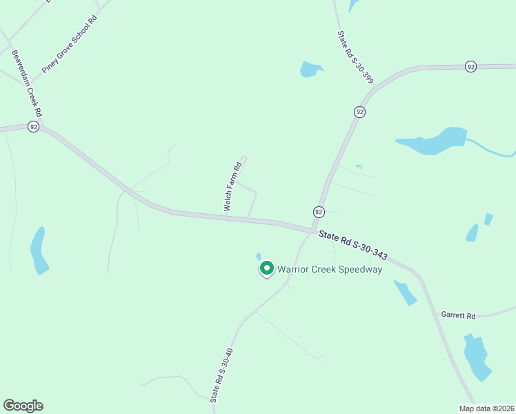 map of restaurants, bars, coffee shops, grocery stores, and more near 5125 South Carolina 92 in Gray Court