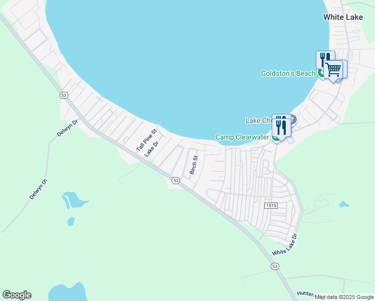 map of restaurants, bars, coffee shops, grocery stores, and more near 72 Edgewater Street in Elizabethtown