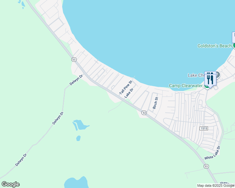 map of restaurants, bars, coffee shops, grocery stores, and more near North Carolina 53 in Elizabethtown