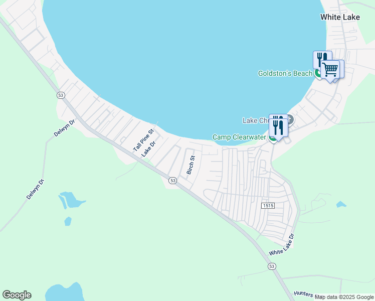 map of restaurants, bars, coffee shops, grocery stores, and more near 68 Edgewater Street in Elizabethtown