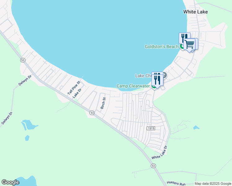 map of restaurants, bars, coffee shops, grocery stores, and more near 124 Johnson Street in Elizabethtown