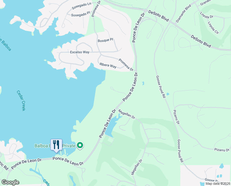 map of restaurants, bars, coffee shops, grocery stores, and more near 9 Arista Lane in Hot Springs