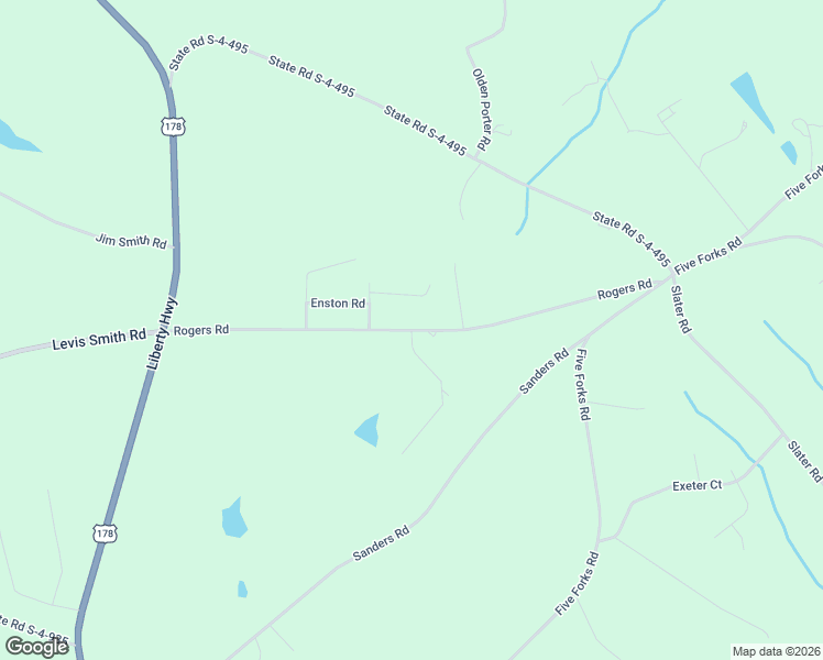 map of restaurants, bars, coffee shops, grocery stores, and more near 307 Rogers Road in Pendleton