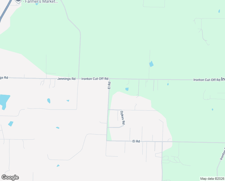 map of restaurants, bars, coffee shops, grocery stores, and more near 13400 Ironton Cut-Off Road in Little Rock
