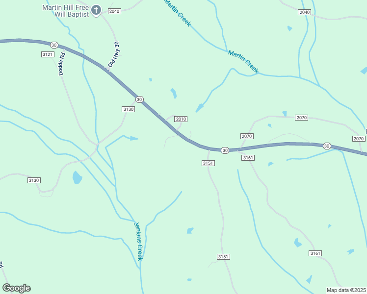map of restaurants, bars, coffee shops, grocery stores, and more near 257 Mississippi 30 in Booneville
