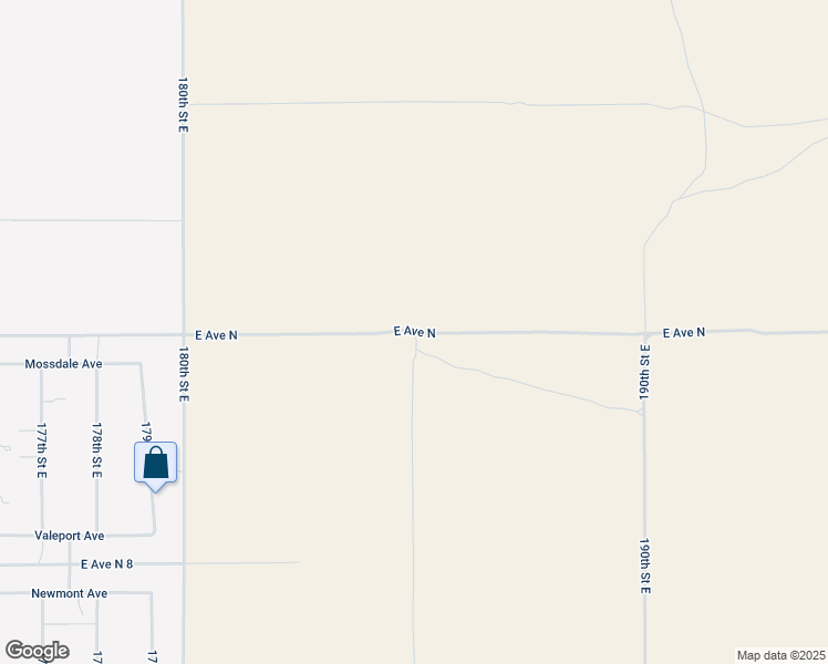 map of restaurants, bars, coffee shops, grocery stores, and more near East Avenue North in Palmdale