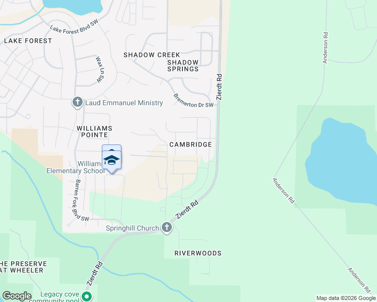 map of restaurants, bars, coffee shops, grocery stores, and more near 204 Taunton Street in Huntsville
