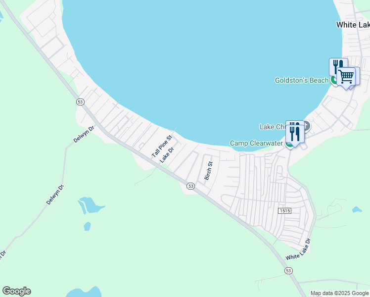 map of restaurants, bars, coffee shops, grocery stores, and more near 146 Little Clinton Drive in Elizabethtown