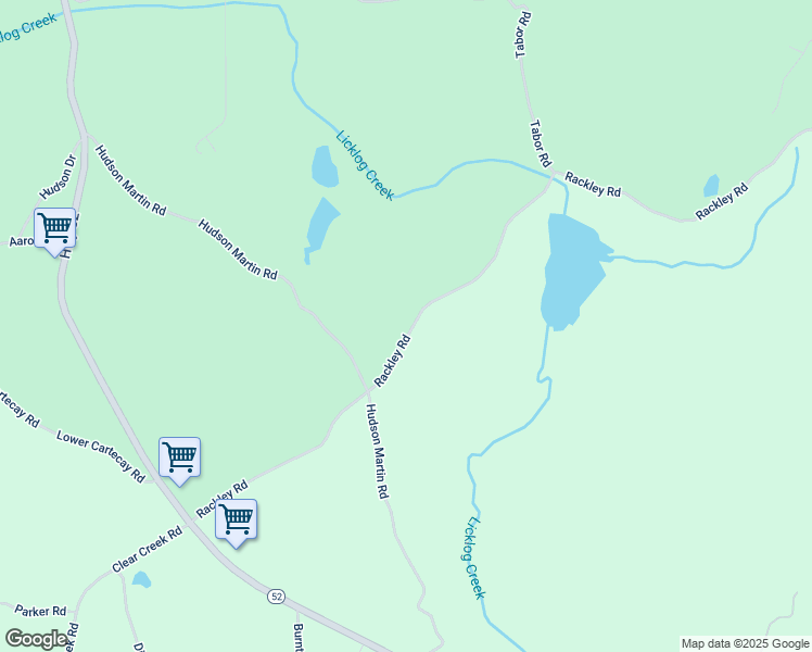 map of restaurants, bars, coffee shops, grocery stores, and more near 685 Rackley Road in Ellijay