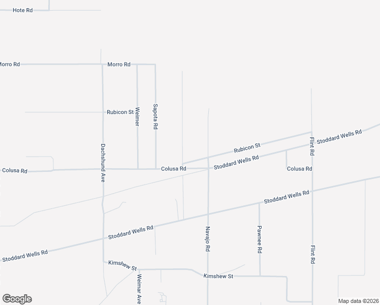 map of restaurants, bars, coffee shops, grocery stores, and more near Colusa Road in Apple Valley