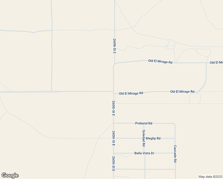 map of restaurants, bars, coffee shops, grocery stores, and more near 260th Street East in Lancaster