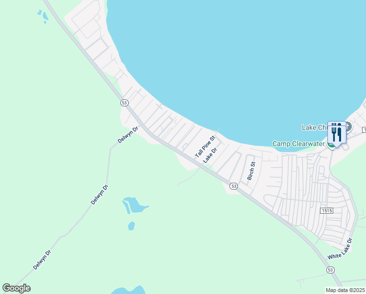 map of restaurants, bars, coffee shops, grocery stores, and more near 315 Lake Place Condo Drive in Elizabethtown