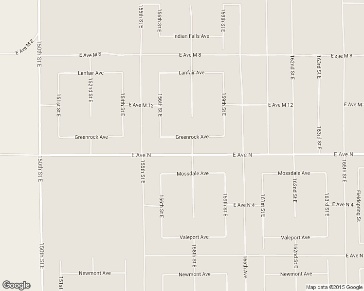 map of restaurants, bars, coffee shops, grocery stores, and more near 15714 Greenrock Avenue in Lancaster