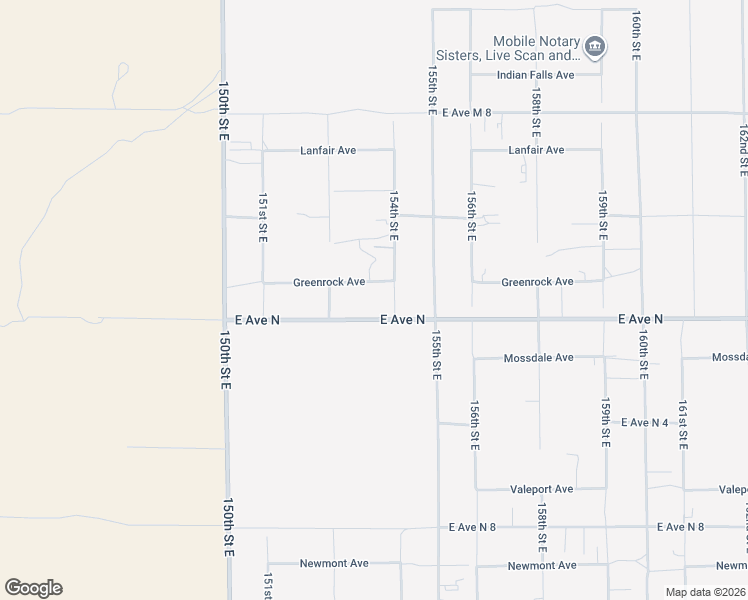 map of restaurants, bars, coffee shops, grocery stores, and more near 15312 Greenrock Avenue in Lake Los Angeles