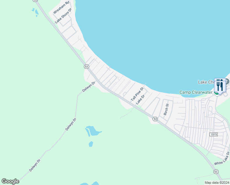 map of restaurants, bars, coffee shops, grocery stores, and more near 12 Maple Avenue in Elizabethtown