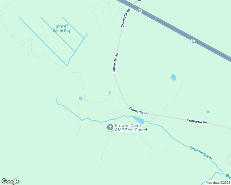 map of restaurants, bars, coffee shops, grocery stores, and more near Cromartie Road in Butters