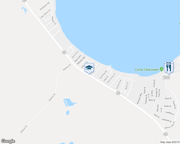 map of restaurants, bars, coffee shops, grocery stores, and more near 29 Tyner Drive in Elizabethtown