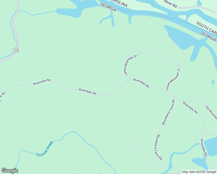 map of restaurants, bars, coffee shops, grocery stores, and more near 1397 Riverdale Road in Toccoa