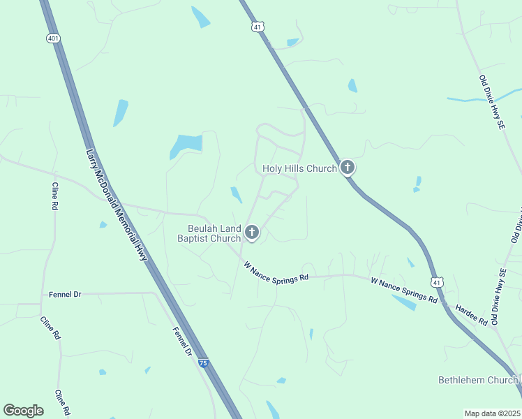 map of restaurants, bars, coffee shops, grocery stores, and more near 3904 Shelton Drive in Resaca