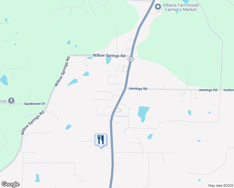 map of restaurants, bars, coffee shops, grocery stores, and more near 2908 Juarez Drive in Little Rock