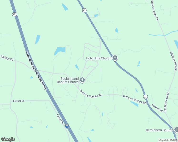 map of restaurants, bars, coffee shops, grocery stores, and more near 4009 Ashley Brook Drive in Resaca