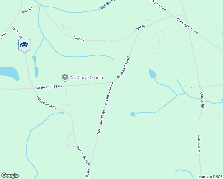 map of restaurants, bars, coffee shops, grocery stores, and more near Jack Bone Hill Road in Jefferson