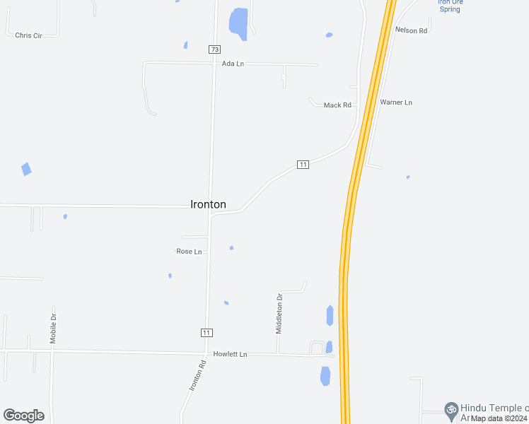 map of restaurants, bars, coffee shops, grocery stores, and more near 13219 Ironton Road in Little Rock