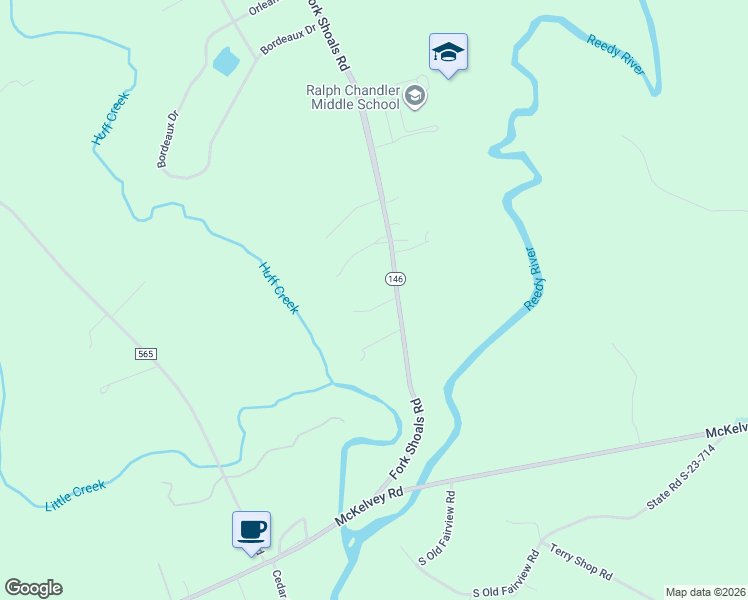 map of restaurants, bars, coffee shops, grocery stores, and more near 204 Summer Lane in Simpsonville