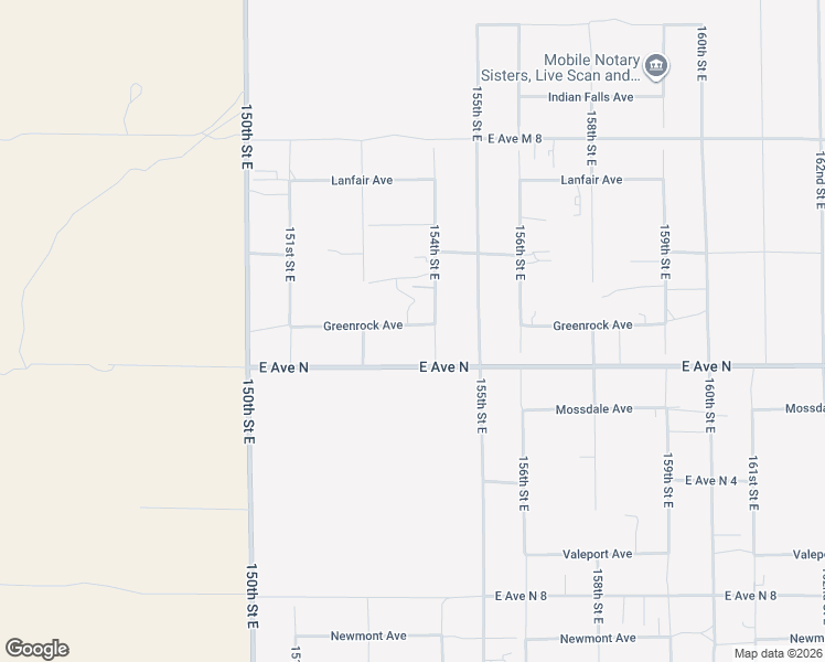 map of restaurants, bars, coffee shops, grocery stores, and more near 15312 Greenrock Avenue in Lake Los Angeles