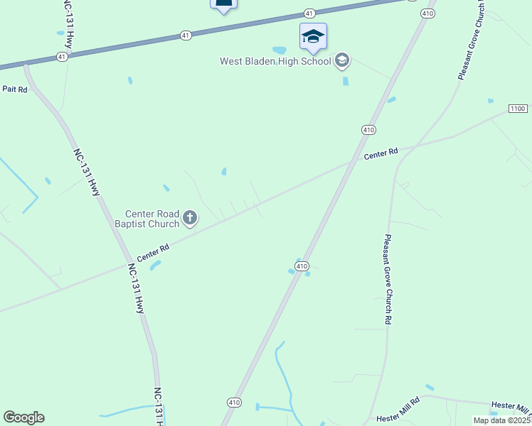 map of restaurants, bars, coffee shops, grocery stores, and more near 2201 Center Road in Bladenboro
