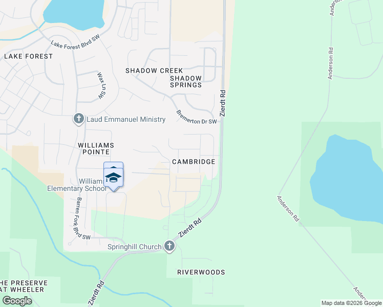 map of restaurants, bars, coffee shops, grocery stores, and more near 204 Taunton Street in Huntsville
