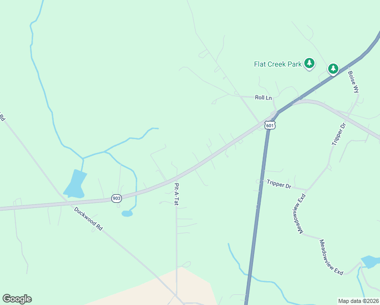 map of restaurants, bars, coffee shops, grocery stores, and more near 7383 Flat Creek Road in Kershaw