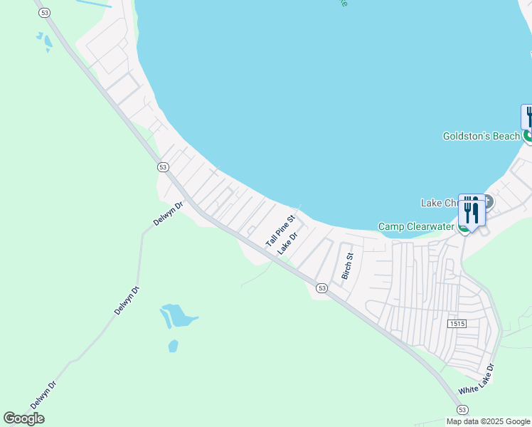 map of restaurants, bars, coffee shops, grocery stores, and more near 109 Precious Memories Lane in Elizabethtown