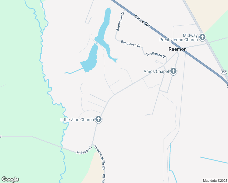 map of restaurants, bars, coffee shops, grocery stores, and more near 6 Blackfoot Trail in Maxton