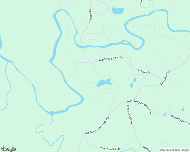 map of restaurants, bars, coffee shops, grocery stores, and more near Blackberry Mountain Dr in Ellijay