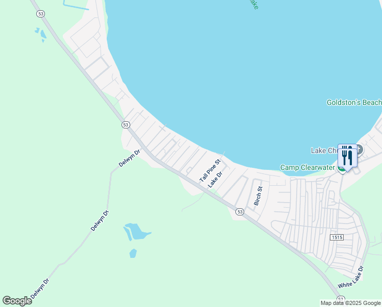 map of restaurants, bars, coffee shops, grocery stores, and more near 115 Tyner Drive in Elizabethtown