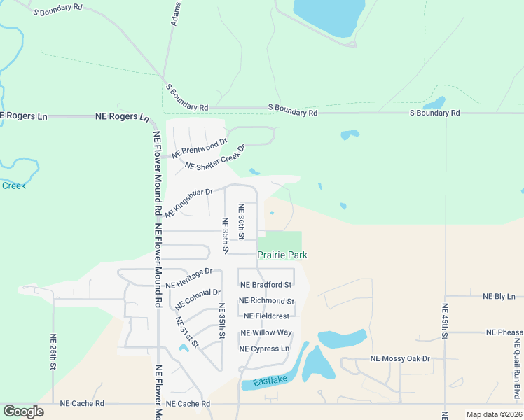 map of restaurants, bars, coffee shops, grocery stores, and more near 2313 Northeast Kingsbriar Drive in Lawton