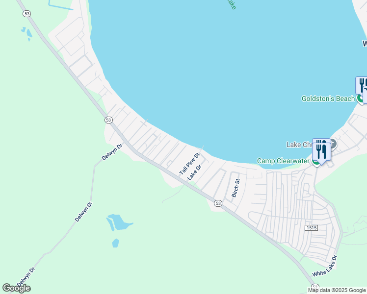 map of restaurants, bars, coffee shops, grocery stores, and more near 143 Precious Memories Lane in Elizabethtown
