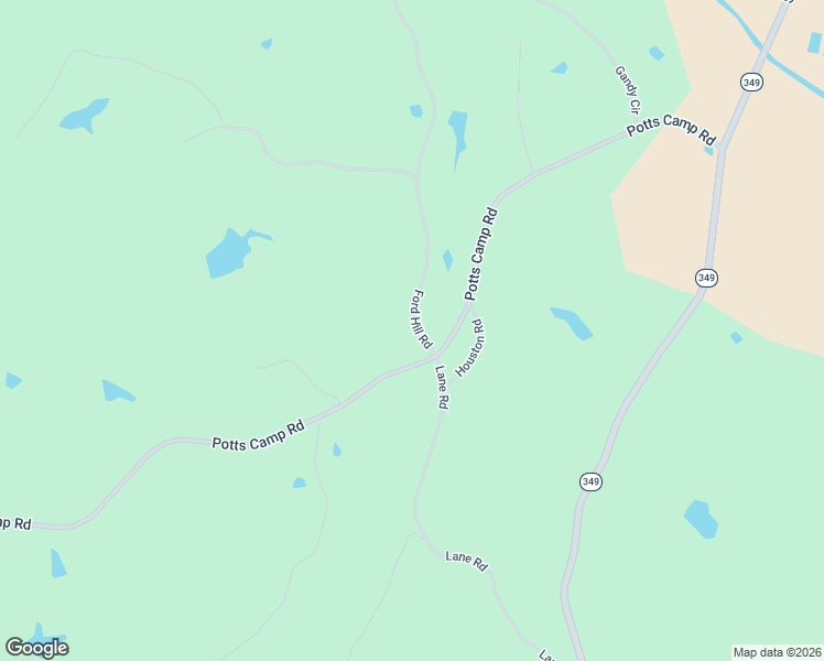 map of restaurants, bars, coffee shops, grocery stores, and more near 431 Ford Hill Road in Potts Camp