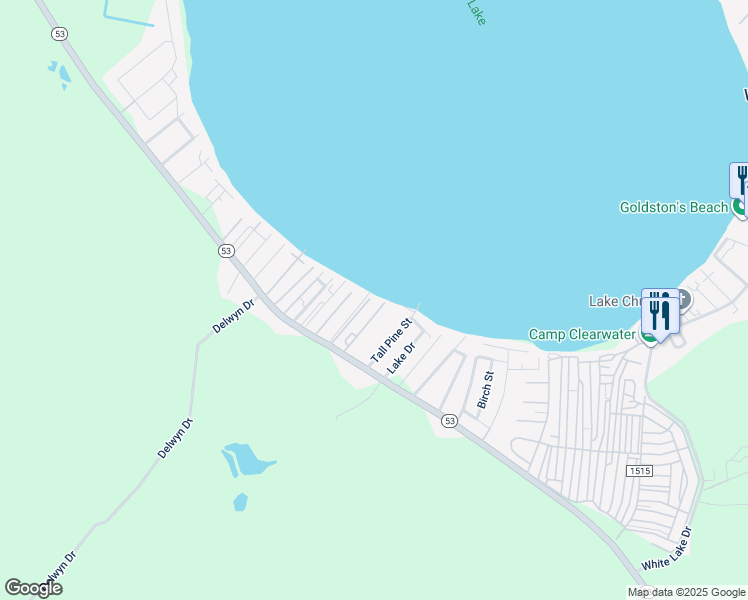 map of restaurants, bars, coffee shops, grocery stores, and more near 313 Lake Place Condo Drive in Elizabethtown
