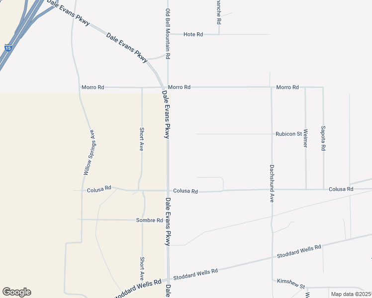 map of restaurants, bars, coffee shops, grocery stores, and more near Dale Evans Parkway in Apple Valley