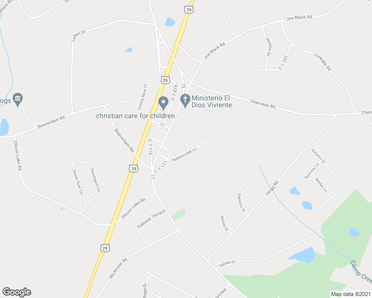 map of restaurants, bars, coffee shops, grocery stores, and more near 825 Joe Black Road in Williamston