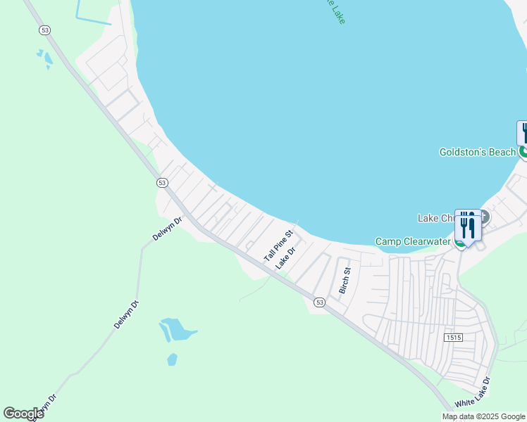 map of restaurants, bars, coffee shops, grocery stores, and more near 150 Tyner Drive in Elizabethtown