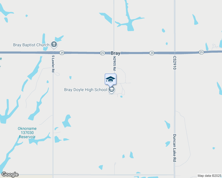 map of restaurants, bars, coffee shops, grocery stores, and more near 1205 Brooks Road in Marlow