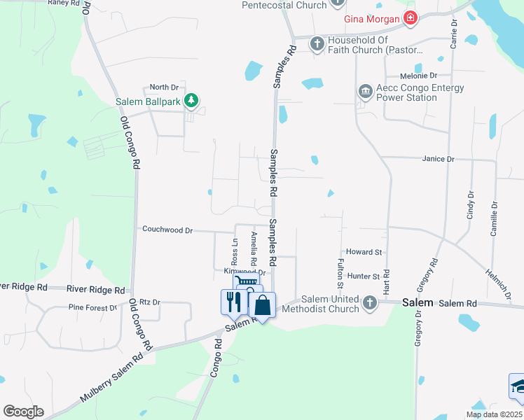 map of restaurants, bars, coffee shops, grocery stores, and more near 1024 Essex Drive in Benton