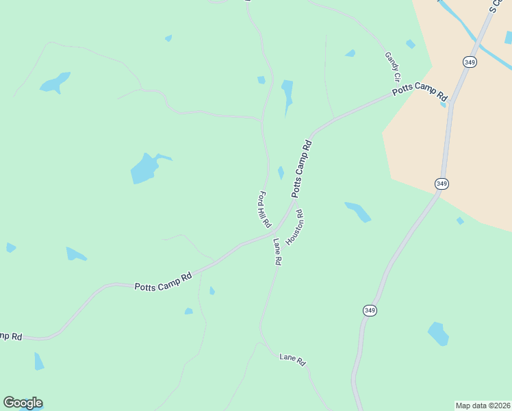 map of restaurants, bars, coffee shops, grocery stores, and more near 431 Ford Hill Road in Potts Camp