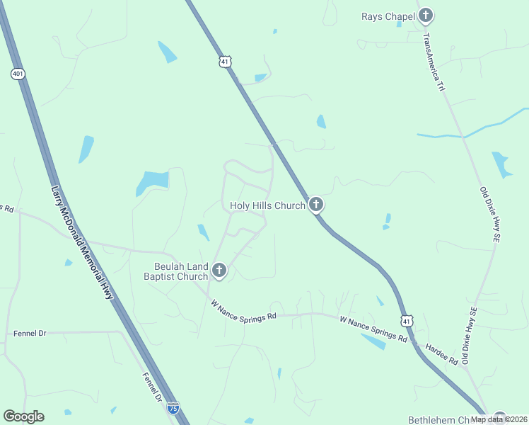 map of restaurants, bars, coffee shops, grocery stores, and more near 4009 Ashley Brook Drive in Resaca